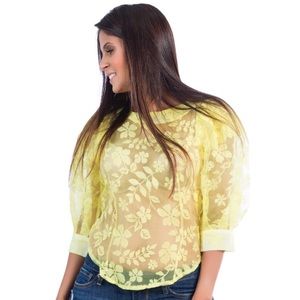 Floral Yellow Top